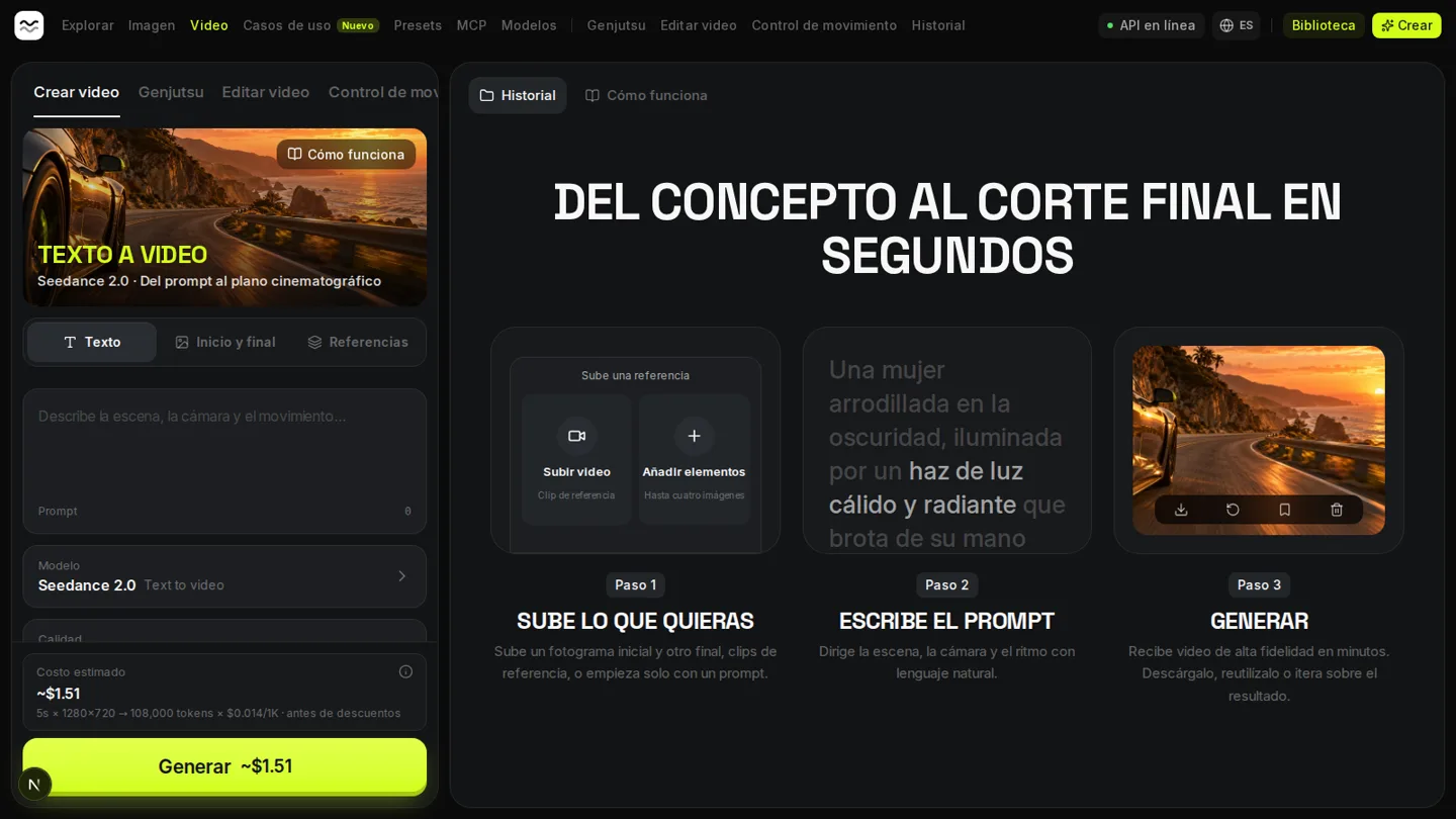 Estudio de video